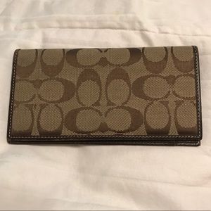 Authentic Coach Checkbook Holder